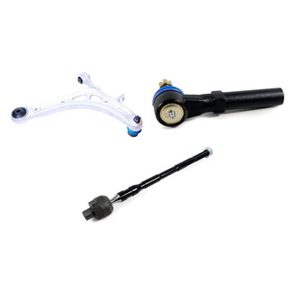 Mevotech® - Supreme™ Front Driver Side Lower Control Arm with Ball Joint and Tie Rod End Kit