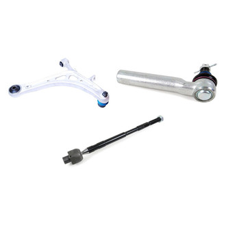 Mevotech® - Supreme™ Front Driver Side Lower Control Arm with Ball Joint and Tie Rod End Kit