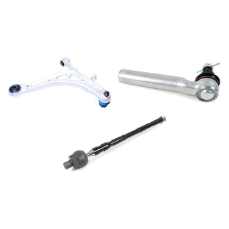 Mevotech® - Supreme™ Front Driver Side Lower Control Arm with Ball Joint and Tie Rod End Kit