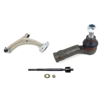 Mevotech® - Supreme™ Front Driver Side Lower Control Arm with Ball Joint and Tie Rod End Kit