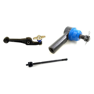 Mevotech® - Supreme™ Front Driver Side Lower Control Arm with Ball Joint and Tie Rod End Kit