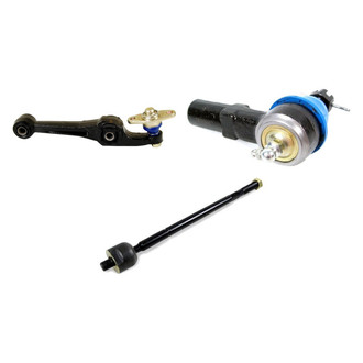 Mevotech® - Supreme™ Front Driver Side Lower Control Arm with Ball Joint and Tie Rod End Kit