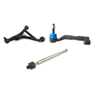 Mevotech® - Supreme™ Front Driver Side Lower Control Arm with Ball Joint and Tie Rod End Kit