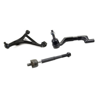 Mevotech® - Supreme™ Front Driver Side Lower Control Arm with Ball Joint and Tie Rod End Kit