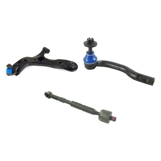 Mevotech® - Supreme™ Front Driver Side Lower Control Arm with Ball Joint and Tie Rod End Kit