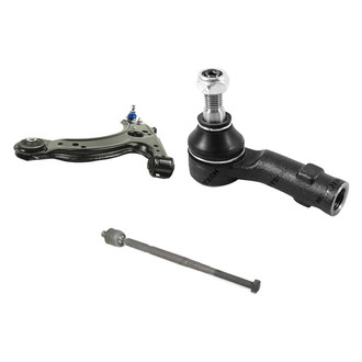 Mevotech® - Supreme™ Front Driver Side Lower Control Arm with Ball Joint and Tie Rod End Kit