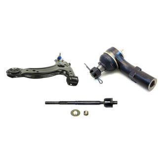 Mevotech® - Supreme™ Front Driver Side Lower Control Arm with Ball Joint and Tie Rod End Kit