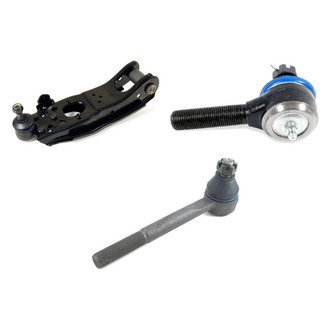 Mevotech® - Supreme™ Front Driver Side Lower Control Arm with Ball Joint and Tie Rod End Kit