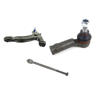 Mevotech® - Supreme™ Front Driver Side Lower Control Arm with Ball Joint and Tie Rod End Kit
