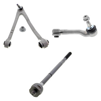 Mevotech® - Supreme™ Front Driver Side Lower Control Arm with Ball Joint and Tie Rod End Kit