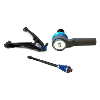Mevotech® - Supreme™ Front Driver Side Lower Control Arm with Ball Joint and Tie Rod End Kit