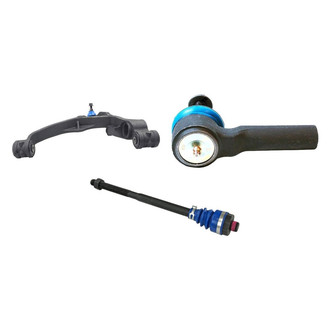 Mevotech® - Supreme™ Front Driver Side Lower Control Arm with Ball Joint and Tie Rod End Kit