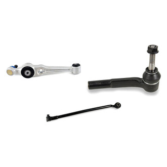 Mevotech® - Supreme™ Front Driver Side Lower Control Arm with Ball Joint and Tie Rod End Kit