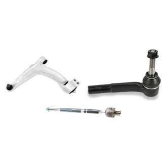 Mevotech® - Supreme™ Front Driver Side Lower Control Arm with Ball Joint and Tie Rod End Kit