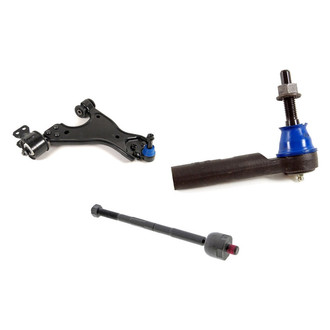 Mevotech® - Supreme™ Front Driver Side Lower Control Arm with Ball Joint and Tie Rod End Kit