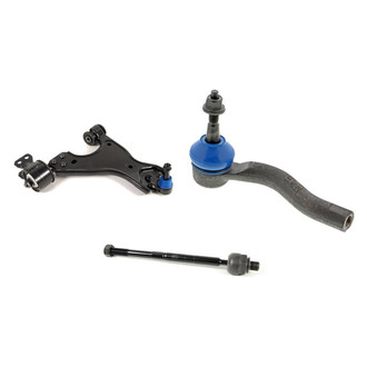 Mevotech® - Supreme™ Front Driver Side Lower Control Arm with Ball Joint and Tie Rod End Kit