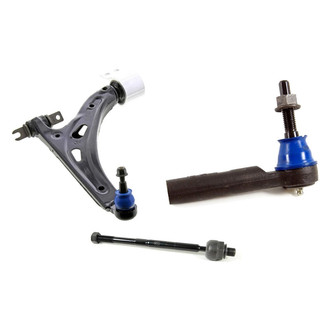 Mevotech® - Supreme™ Front Driver Side Lower Control Arm with Ball Joint and Tie Rod End Kit