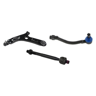 Mevotech® - Supreme™ Front Driver Side Lower Control Arm with Ball Joint and Tie Rod End Kit