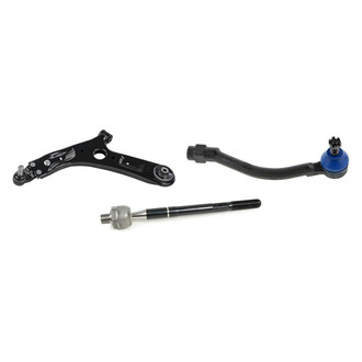 Mevotech® - Supreme™ Front Driver Side Lower Control Arm with Ball Joint and Tie Rod End Kit