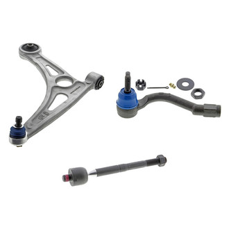 Mevotech® - Supreme™ Front Driver Side Lower Control Arm with Ball Joint and Tie Rod End Kit