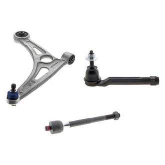 Mevotech® - Supreme™ Front Driver Side Lower Control Arm with Ball Joint and Tie Rod End Kit