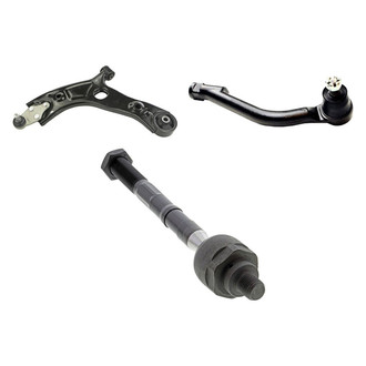 Mevotech® - Supreme™ Front Driver Side Lower Control Arm with Ball Joint and Tie Rod End Kit
