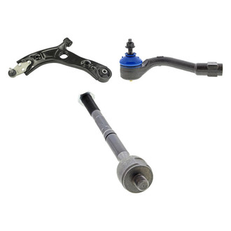 Mevotech® - Supreme™ Front Driver Side Lower Control Arm with Ball Joint and Tie Rod End Kit