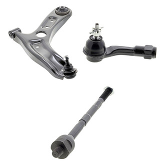 Mevotech® - Supreme™ Front Driver Side Lower Control Arm with Ball Joint and Tie Rod End Kit