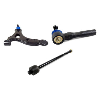 Mevotech® - Supreme™ Front Driver Side Lower Control Arm with Ball Joint and Tie Rod End Kit