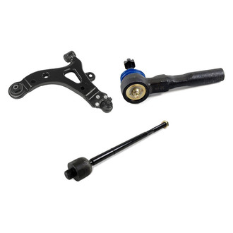 Mevotech® - Supreme™ Front Driver Side Lower Control Arm with Ball Joint and Tie Rod End Kit