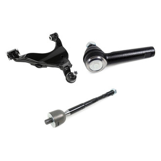 Mevotech® - Supreme™ Front Driver Side Lower Control Arm with Ball Joint and Tie Rod End Kit