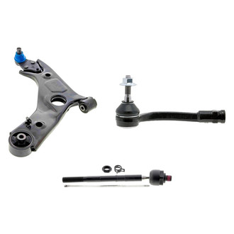 Mevotech® - Supreme™ Front Driver Side Lower Control Arm with Ball Joint and Tie Rod End Kit