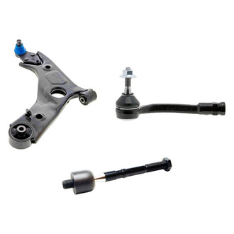 Mevotech® - Supreme™ Front Driver Side Lower Control Arm with Ball Joint and Tie Rod End Kit