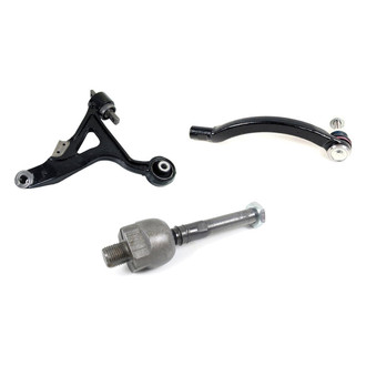 Mevotech® - Supreme™ Front Driver Side Lower Control Arm with Ball Joint and Tie Rod End Kit