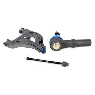 Mevotech® - Supreme™ Front Driver Side Lower Control Arm with Ball Joint and Tie Rod End Kit
