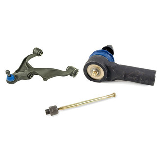 Mevotech® - Supreme™ Front Driver Side Lower Control Arm with Ball Joint and Tie Rod End Kit