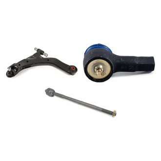 Mevotech® - Supreme™ Front Driver Side Lower Control Arm with Ball Joint and Tie Rod End Kit