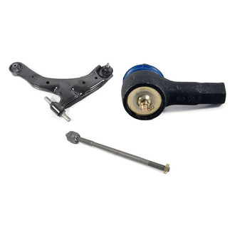 Mevotech® - Supreme™ Front Driver Side Lower Control Arm with Ball Joint and Tie Rod End Kit