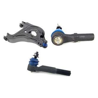 Mevotech® - Supreme™ Front Driver Side Lower Control Arm with Ball Joint and Tie Rod End Kit