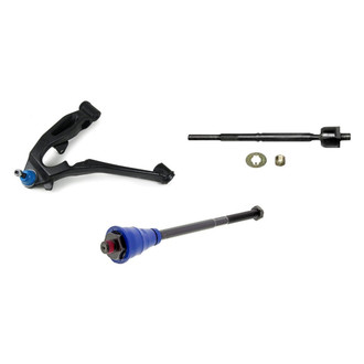 Mevotech® - Supreme™ Front Driver Side Lower Control Arm with Ball Joint and Tie Rod End Kit