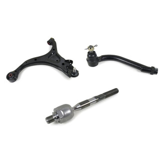Mevotech® - Supreme™ Front Driver Side Lower Control Arm with Ball Joint and Tie Rod End Kit