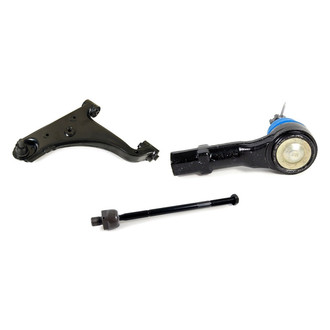 Mevotech® - Supreme™ Front Driver Side Lower Control Arm with Ball Joint and Tie Rod End Kit