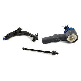 Mevotech® - Supreme™ Front Driver Side Lower Control Arm with Ball Joint and Tie Rod End Kit