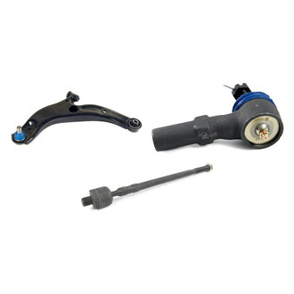 Mevotech® - Supreme™ Front Driver Side Lower Control Arm with Ball Joint and Tie Rod End Kit