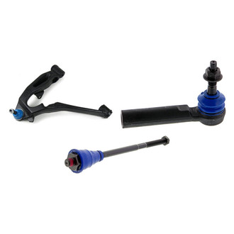 Mevotech® - Supreme™ Front Driver Side Lower Control Arm with Ball Joint and Tie Rod End Kit