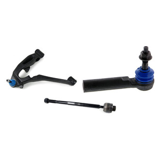 Mevotech® - Supreme™ Front Driver Side Lower Control Arm with Ball Joint and Tie Rod End Kit