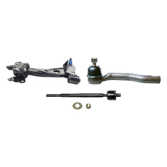Mevotech® - Supreme™ Front Driver Side Lower Control Arm with Ball Joint and Tie Rod End Kit