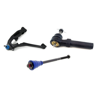 Mevotech® - Supreme™ Front Driver Side Lower Control Arm with Ball Joint and Tie Rod End Kit
