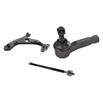 Mevotech® - Supreme™ Front Driver Side Lower Control Arm with Ball Joint and Tie Rod End Kit