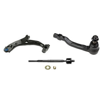 Mevotech® - Supreme™ Front Driver Side Lower Control Arm with Ball Joint and Tie Rod End Kit